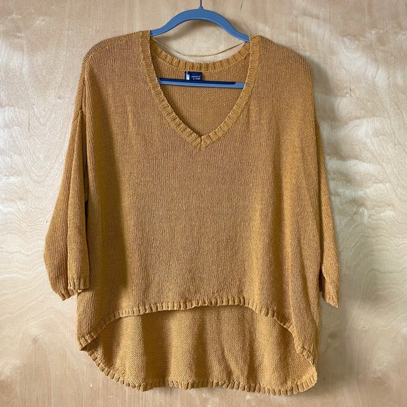 Urban Outfitters Cropped Pullover Sweater Mustard - Picture 5 of 7